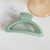 retro solid color plastic resin hair claws