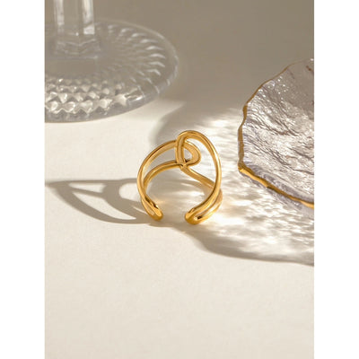 Jewelry Simple Style Classic Style Geometric 304 Stainless Steel Open Rings