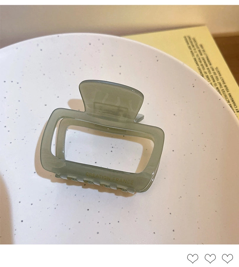 Women's Sweet Solid Color Arylic Hair Claws