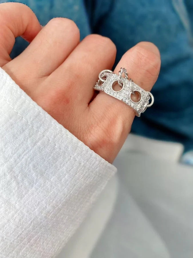 Jewelry Vintage Style Geometric Copper Mixed Metal Rings Bracelets