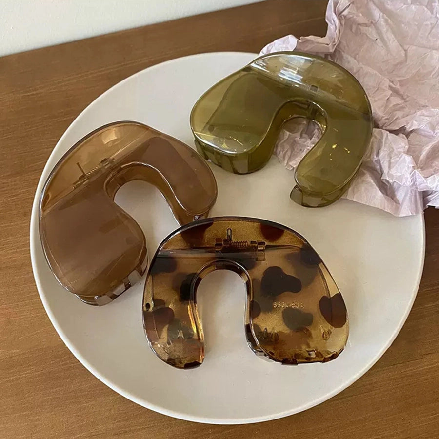 women's ig style geometric plastic stoving varnish hair claws