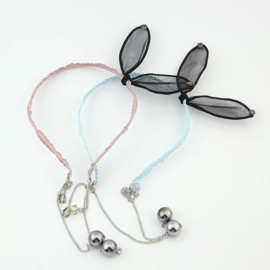 simple lace rabbit ears cute bow hairband