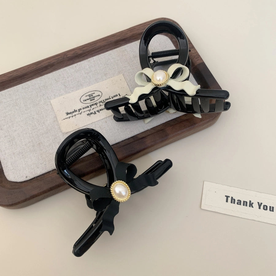 Women's Simple Style Commute Bow Knot PS Hair Claws