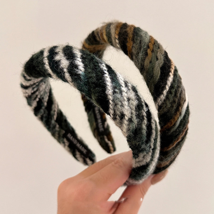 Women's Retro Colorful yarn Knit Hair Band
