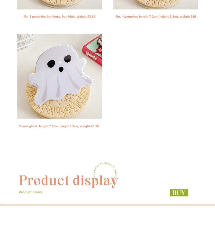 Baifeiya Halloween hairpin funny pumpkin gripper Ghost Horse personality shark clip back head updo hair accessories accessories