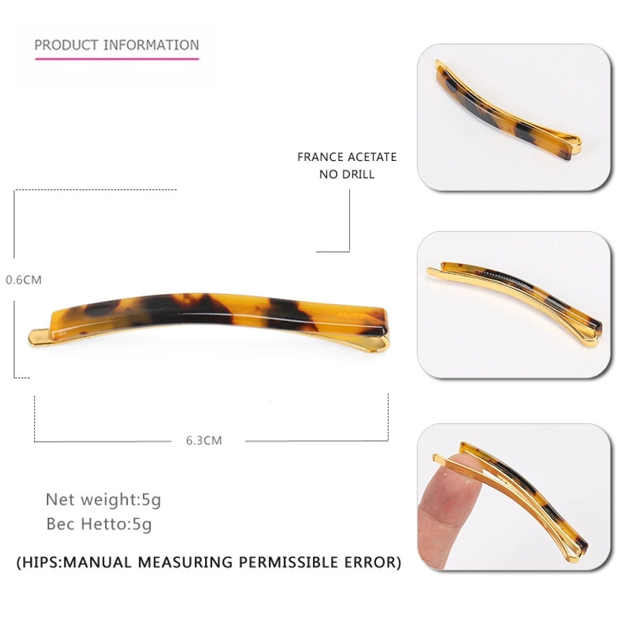 japanese style colorful acetic acid sheets hair clip 1 piece