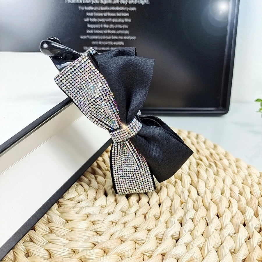 Women's Simple Style Classic Style Bow Knot Rhinestone Inlay Rhinestones Hair Clip