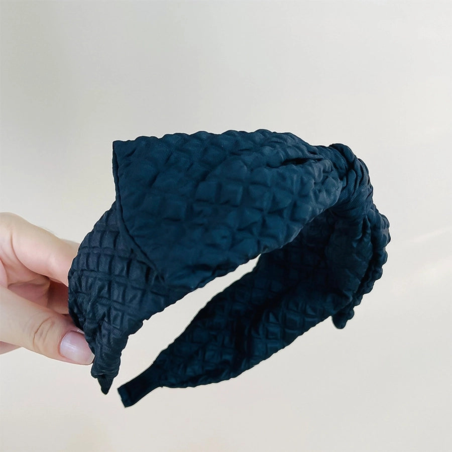 2024 Fashion Bowknot Headband Women's Korean-Style Fabric Face Wash Hair Accessories  Outing Simple Hairband Headdress