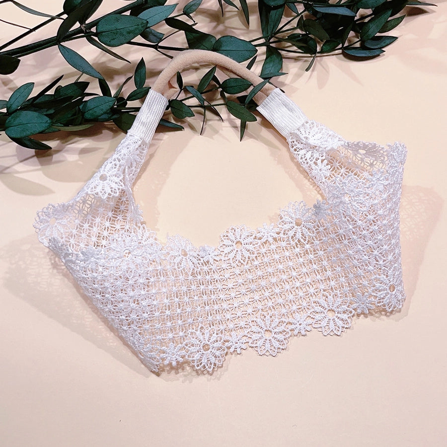 sweet flower cloth lace hair band