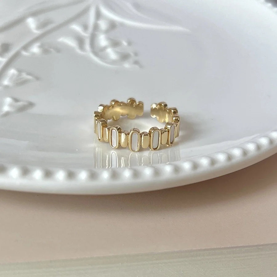 Copper Flower Butterfly Open Rings