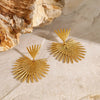 1 Pair Classic Style Leaves 304 Stainless Steel Drop Earrings