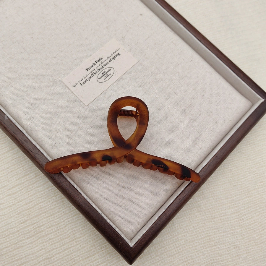 Advanced shark clip 11CM female leopard hair clip back head clip manufacturers straight XIAO color can be set