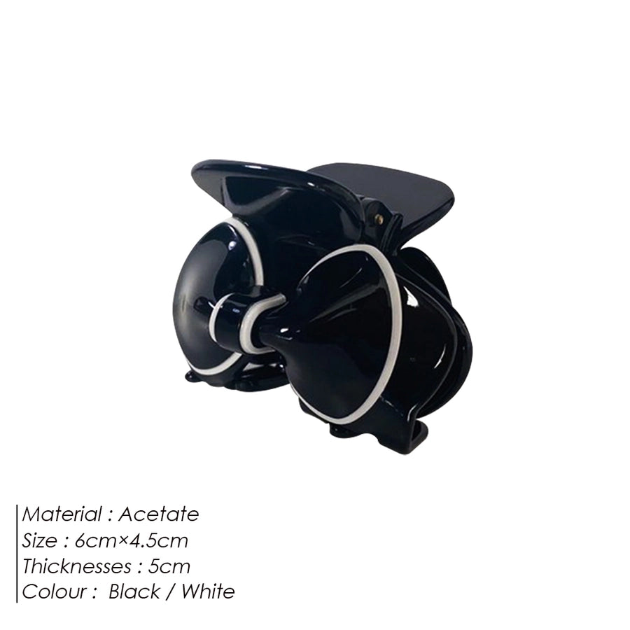 Women's IG Style Romantic Korean Style Bow Knot Acetic acid sheets Hair Claws