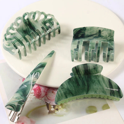 simple style geometric color block acetic acid sheets hair clip 1 piece