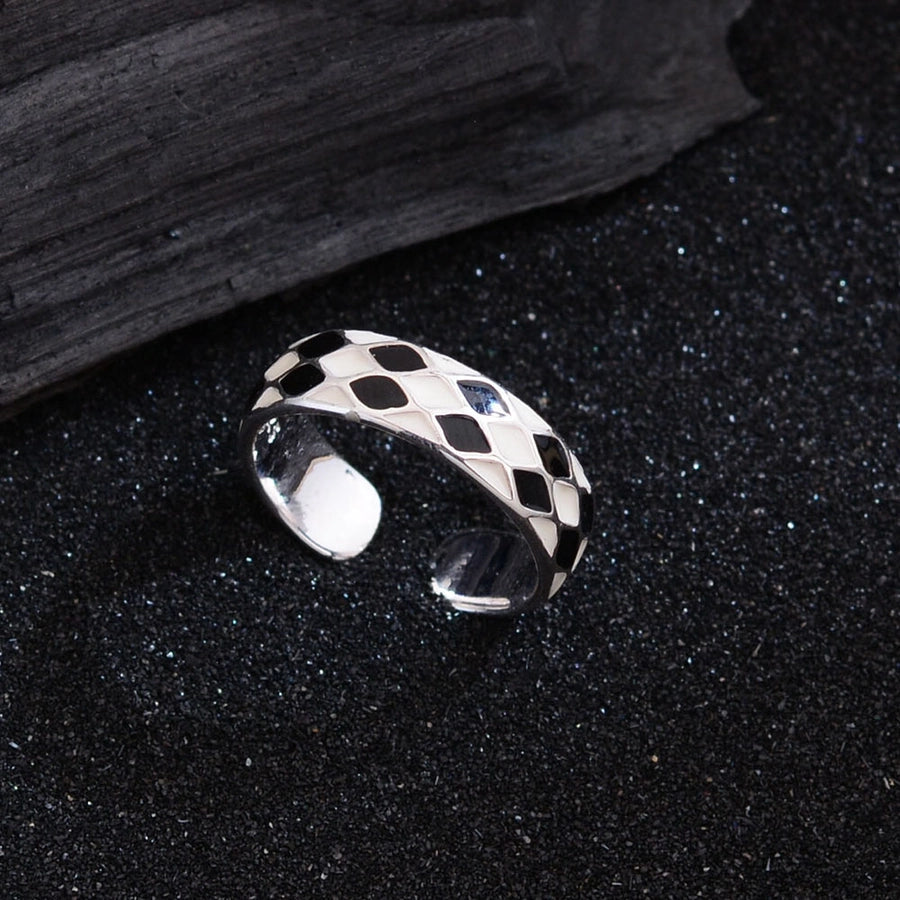 Copper Chess Pieces Open Rings