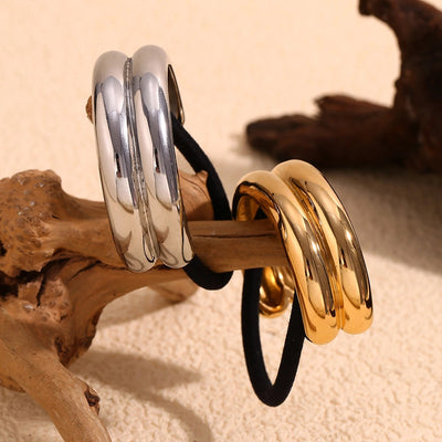 Simple Style Women's Solid Color Metal Hair Tie