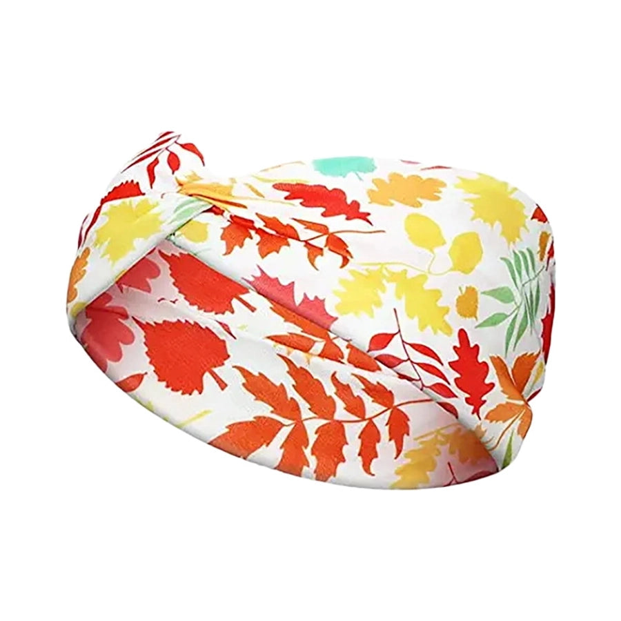 casual vacation plaid bow knot cloth printing hair band