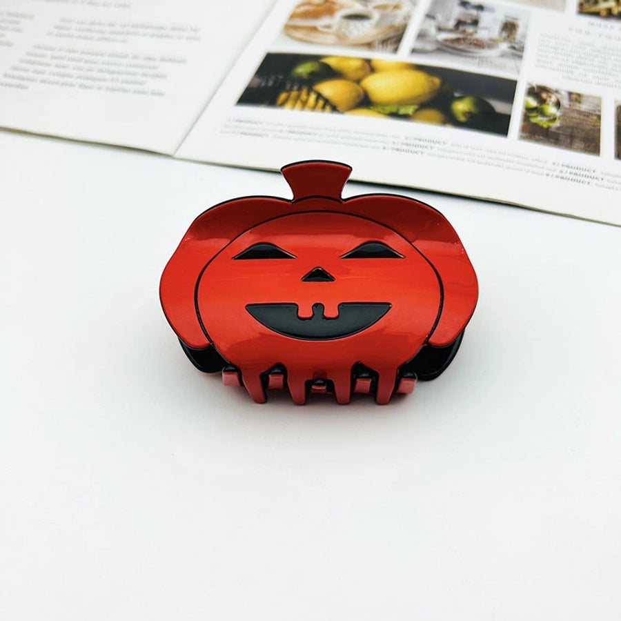 Halloween Original Design Women's Skull Arylic Carving Hair Clip Hair Claws