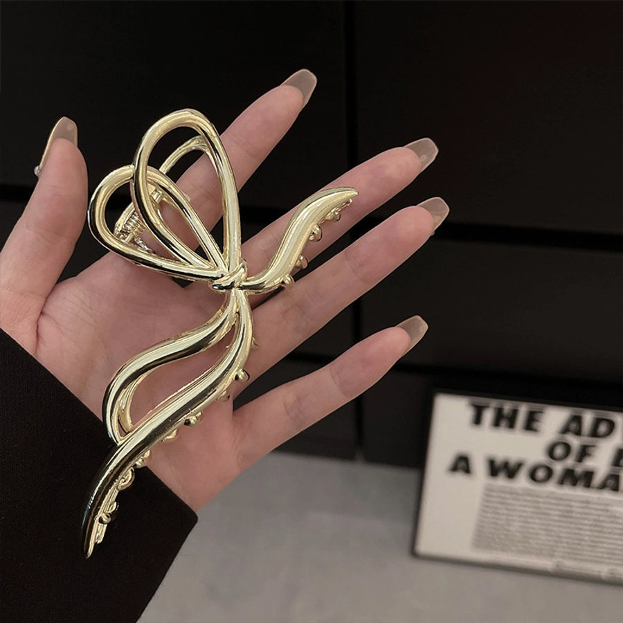 women's ig style elegant bow knot alloy plating hair claws