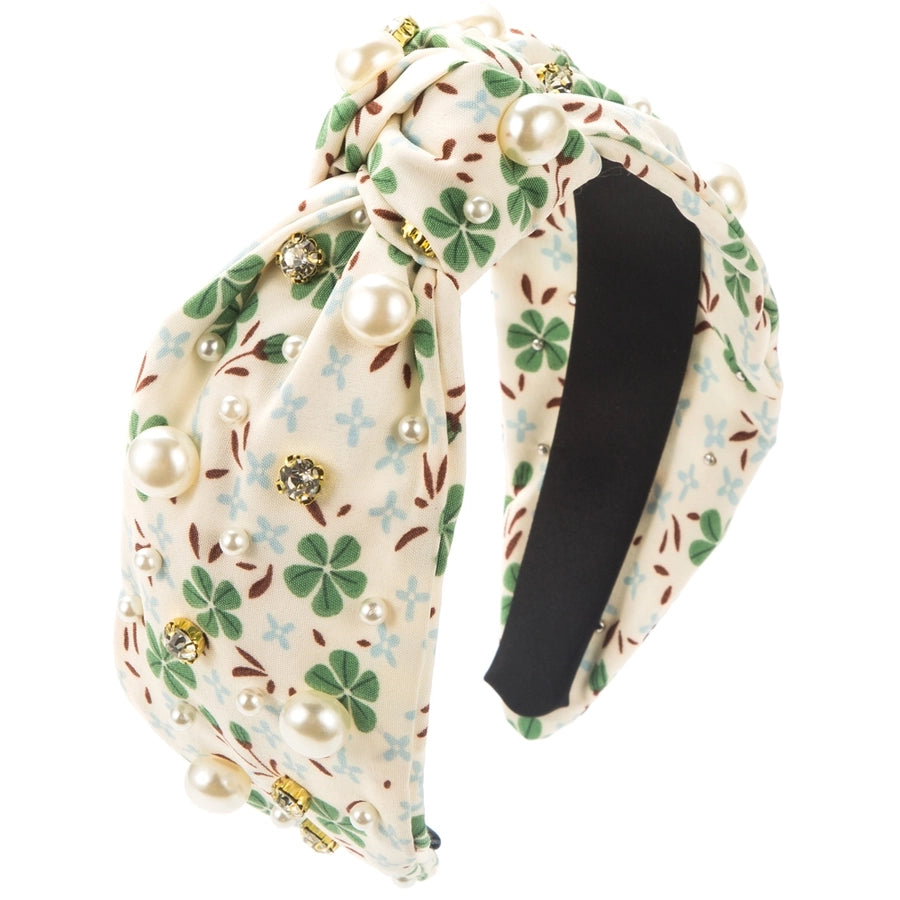 Women's Casual Vacation Classic Style Color Block Alloy Cloth Flowers Inlay Rhinestones Hair Band