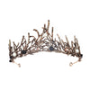 baroque  prom crown rhinestone pearl headband