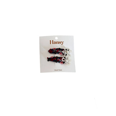 Women's Sweet Flower Cloth Hair Clip