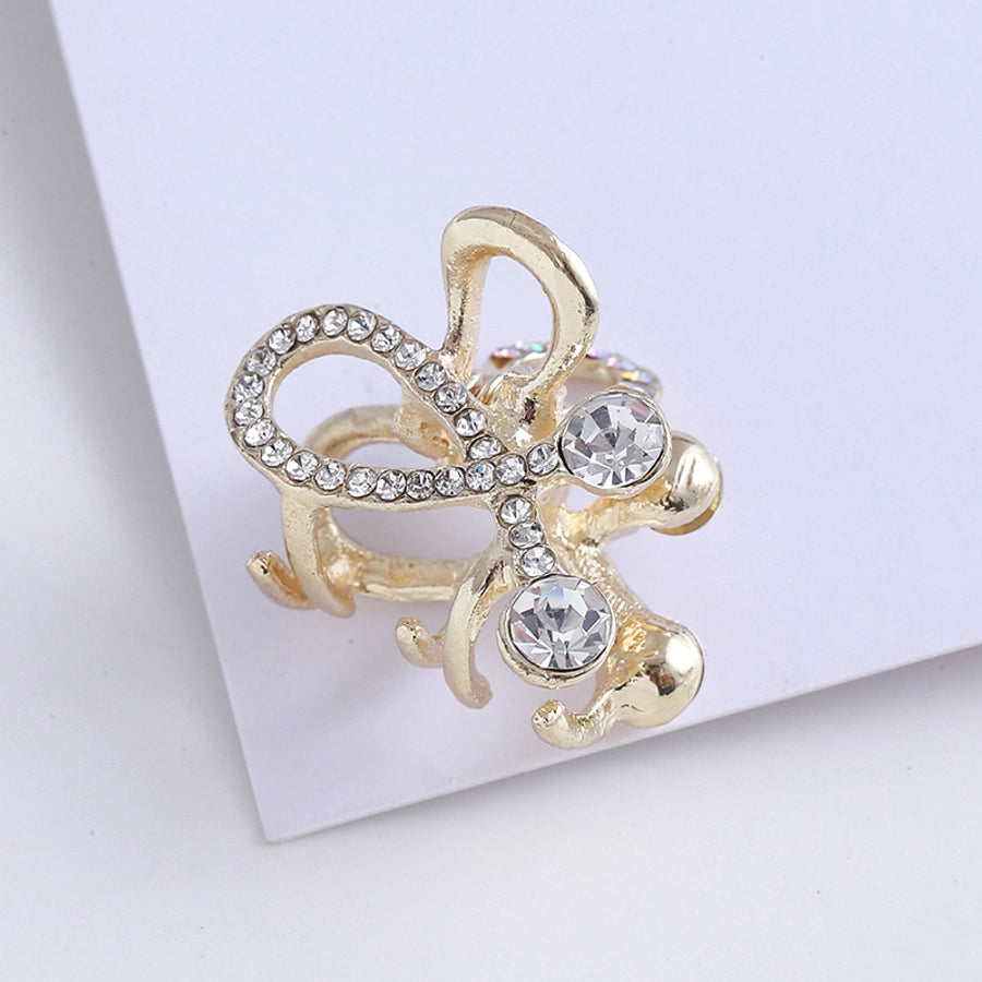 Women's Princess Sweet Rabbit Bow Knot Artificial Pearl Alloy Rhinestone Inlay Artificial Pearls Rhinestones Hair Claws