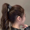 fashion bunny ears crown alloy plating inlay artificial gemstones pearl hair claws 1 piece