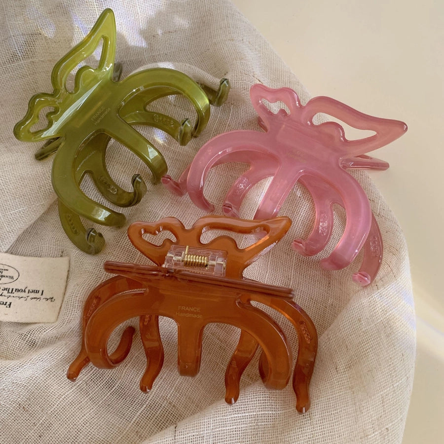 Super Beautiful Jelly Color Summer Acetate Grip High Sense Barrettes South Korea Temperament Thickened Simple and Durable New Women