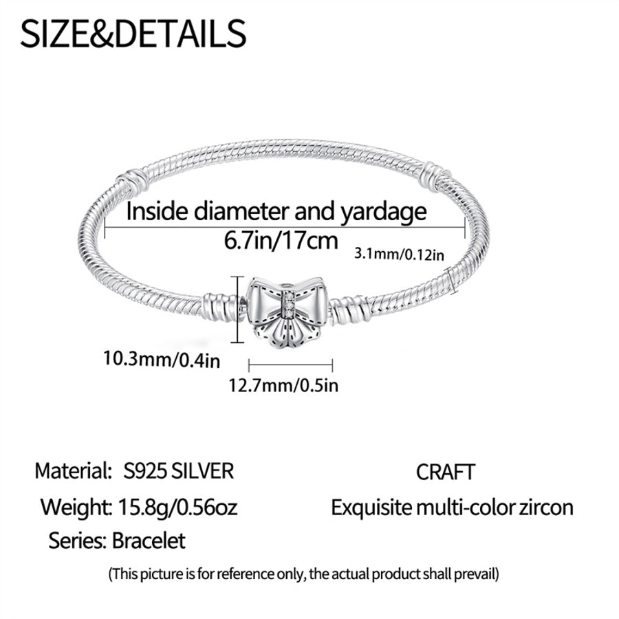 Copper Silver Plated Bow Knot Bracelets