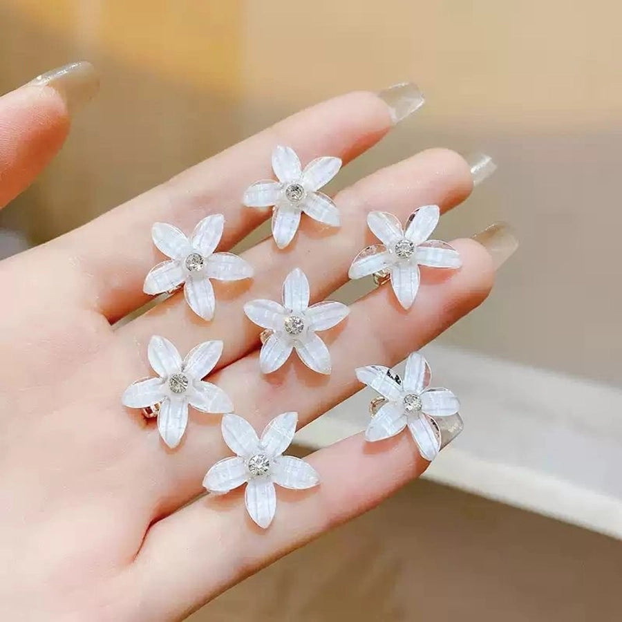 Children's Flower Small Grab Hair Accessories Girl's Braided Hair Buckle Head Flower Little Girl's Mini Grab Small Hairpin Headwear