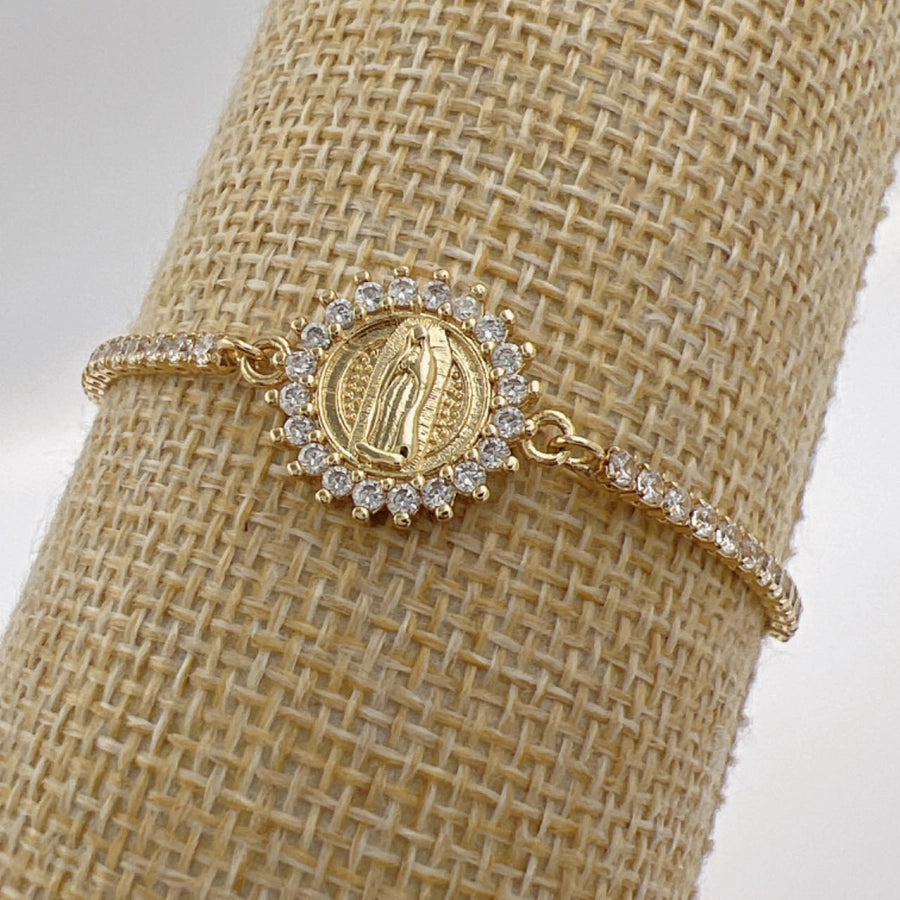 Copper Faith Round Bracelets