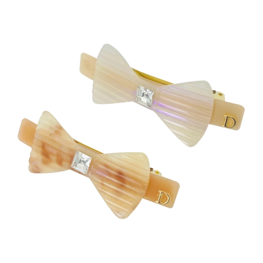 Women's Sweet Bow Knot Acetic acid sheets Inlay Artificial Diamond Hair Clip