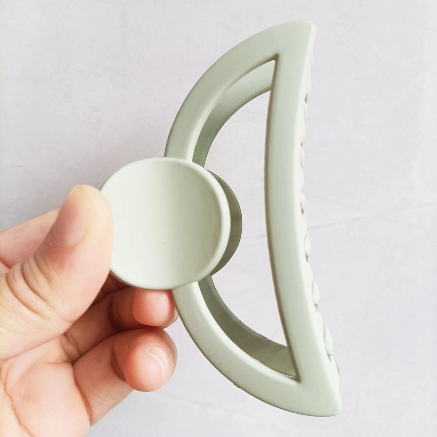 Milk Tea Color Grab Clip  Girl's Hair Grab Head Shark Clip Summer Hair Clip Hair Accessories