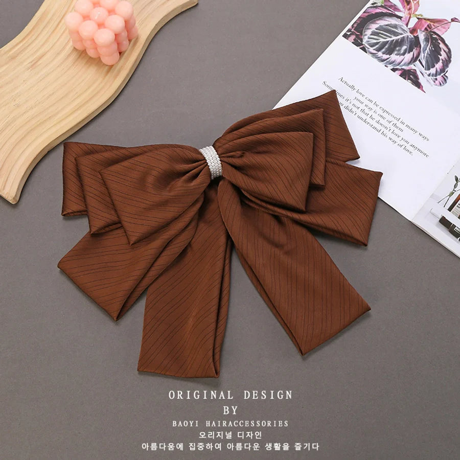 Women's Retro Bow Knot Cloth Hair Clip