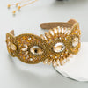 fashion geometric cloth inlay rhinestones hair band 1 piece