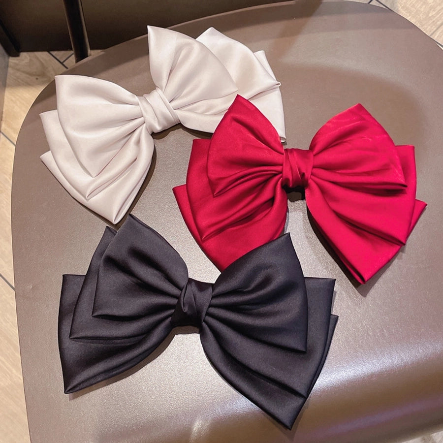 fashion bow knot cloth hair clip 1 piece