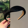 women's sweet solid color suede hair band