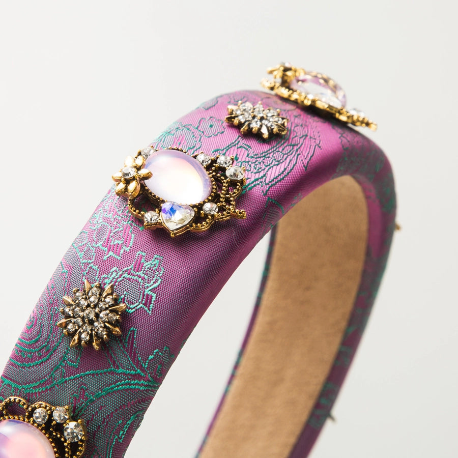 Women's Vacation Modern Style Classic Style Flower Alloy Cloth Glass Inlay Glass Hair Band