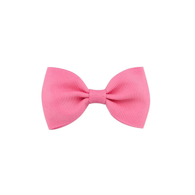 european and american solid color children's bow cute hairpin