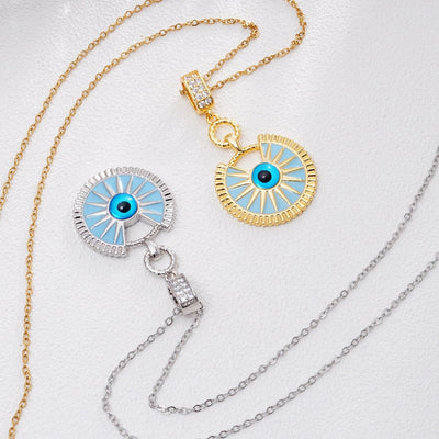 Jewelry Glam Lady Sexy Eye 304 Stainless Steel Copper Pendant Necklace