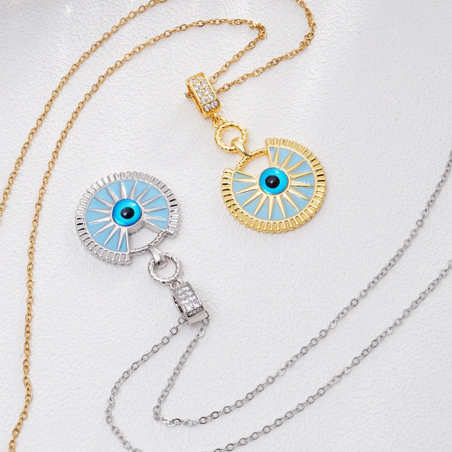 Jewelry Glam Lady Sexy Eye 304 Stainless Steel Copper Pendant Necklace