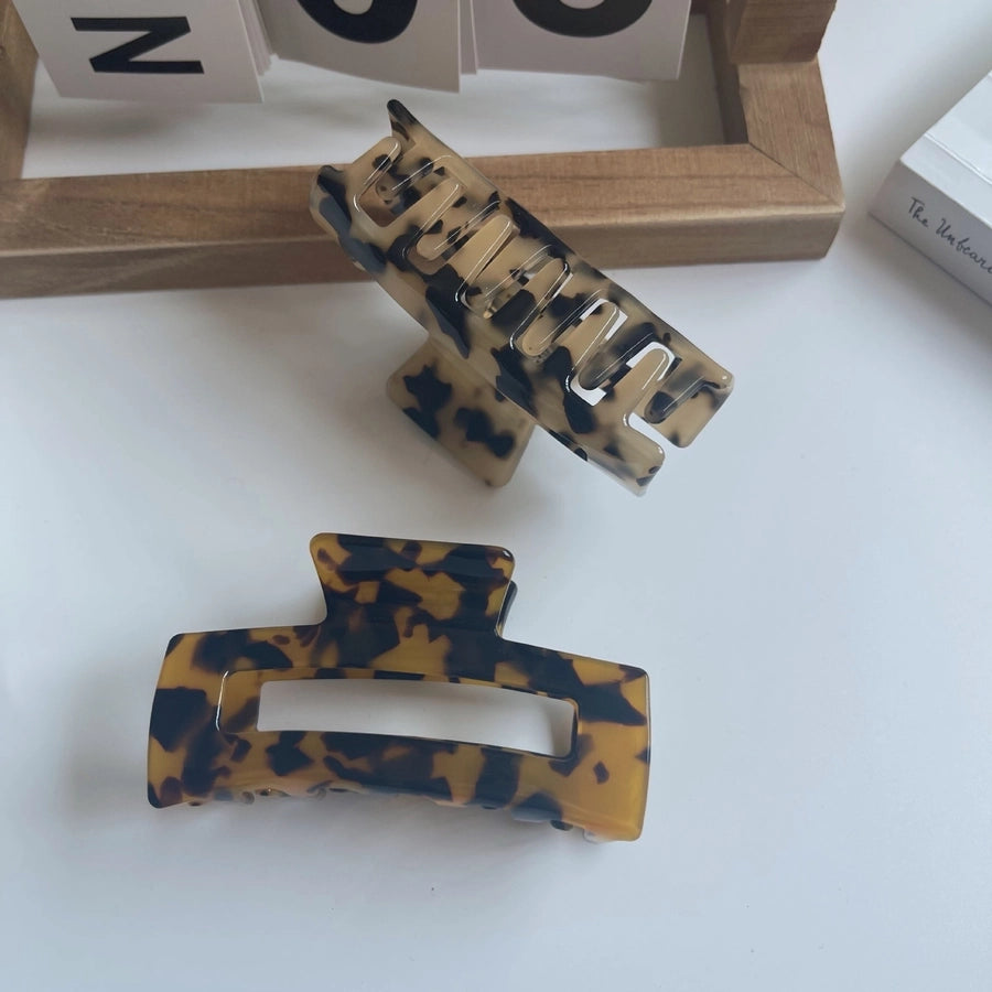 retro rectangle acetic acid sheets hair claws