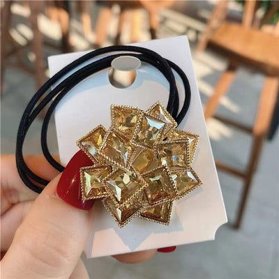 Women's Elegant Geometric Alloy Hair Tie