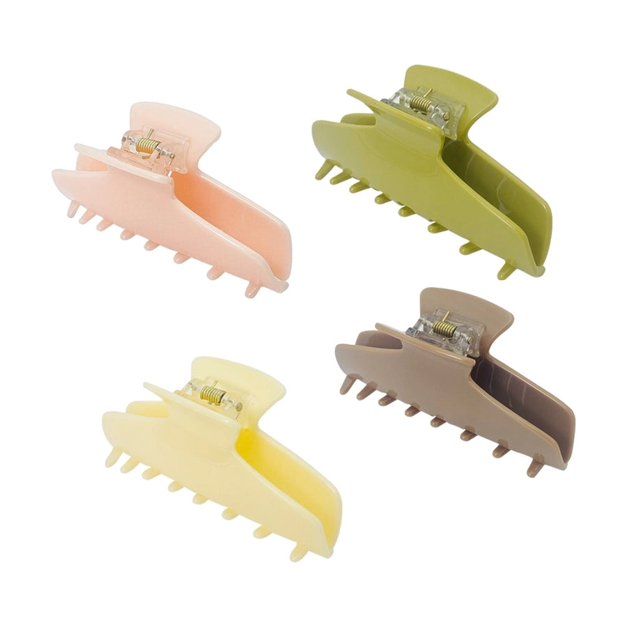 Women's Dopamine Sweet Solid Color Solid Color Acetic acid sheets Hair Claws