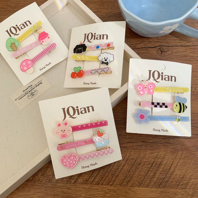 Women's Cute Cartoon Arylic Hair Clip