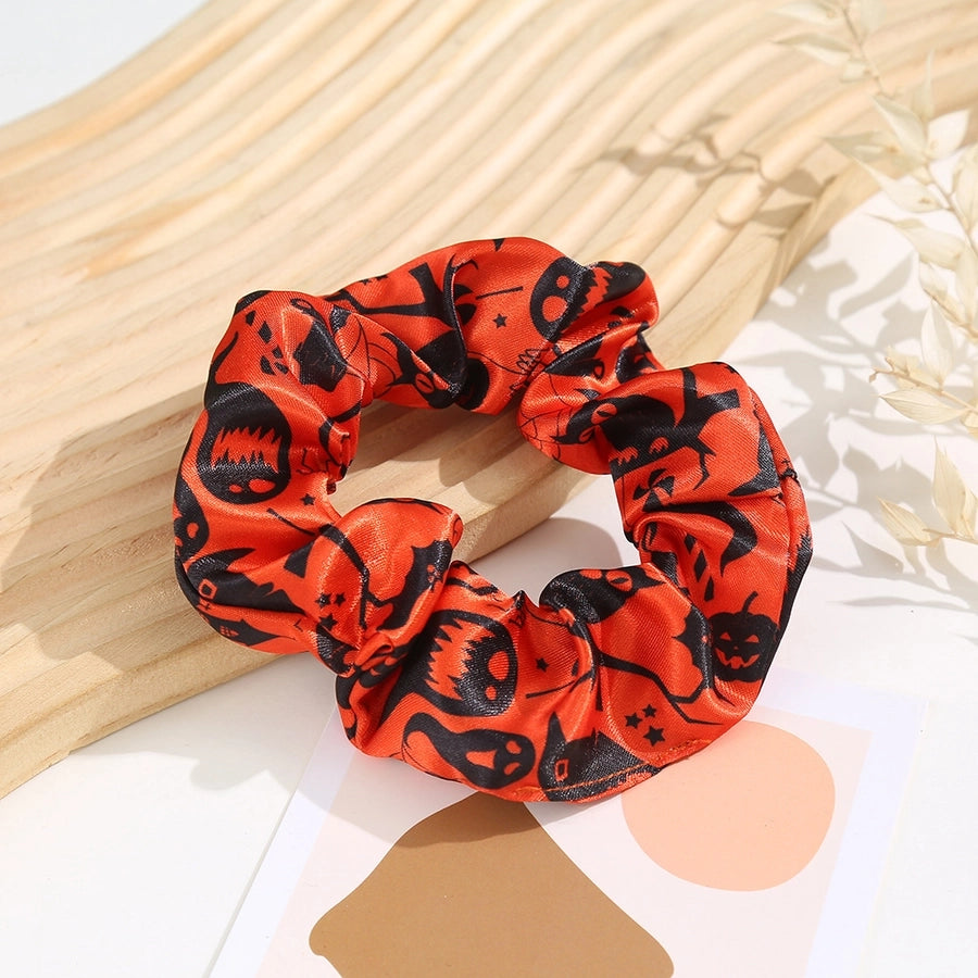 Halloween Basic Women's Pumpkin Polyester Hair Tie
