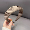 Women's Simple Style Solid Color Cloth Pleated Hair Band