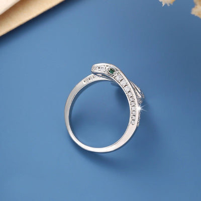 Jewelry Hip-Hop Rock Punk Snake Copper Zircon Imitation Gold  Rings