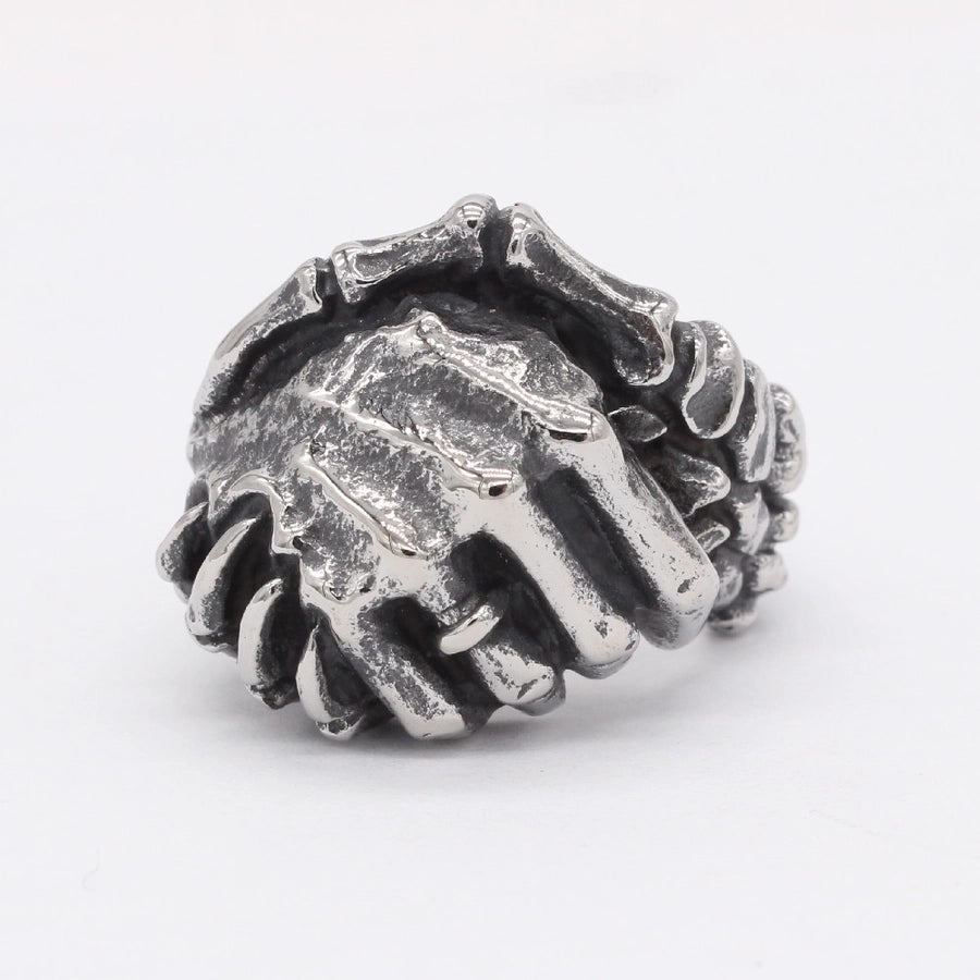 Jewelry Retro Punk Hand Skeleton 304 Stainless Steel Rings